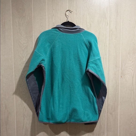 Columbia Turquoise and Gray Fleece Quarter Zip Omni-Wick Jacket - Picture 5 of 6